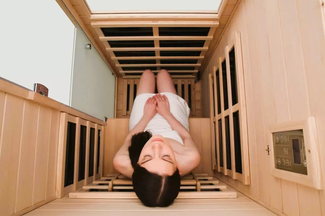 Discover VYRTUE SKYN's soothing 45-minute infrared sauna sessions, offering relaxation and wellness benefits up to 10% off - Primary Image