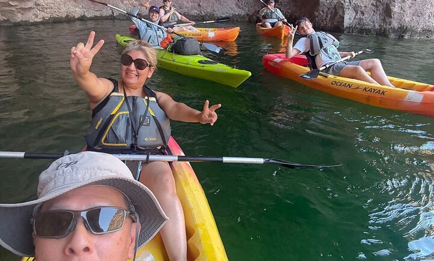 Image 2: Embark on Green Wave NV's Black Canyon Kayak Tour on a Scenic Experience Along the Colorado River(Up to 24% Off)