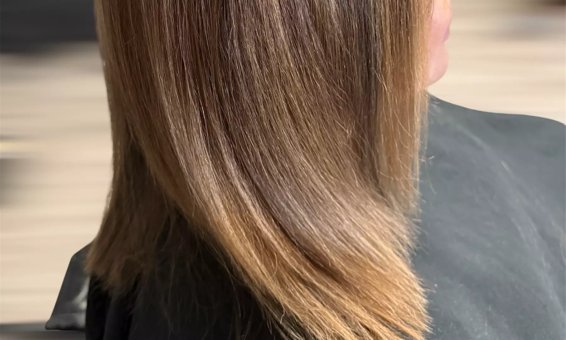Full Highlights and Grey Coverage with Hair Styling