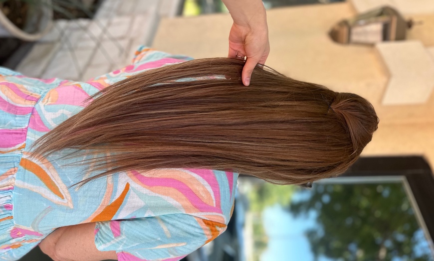 Image 2: Shampoo & Style with Free Hand Tied Extension Consultation