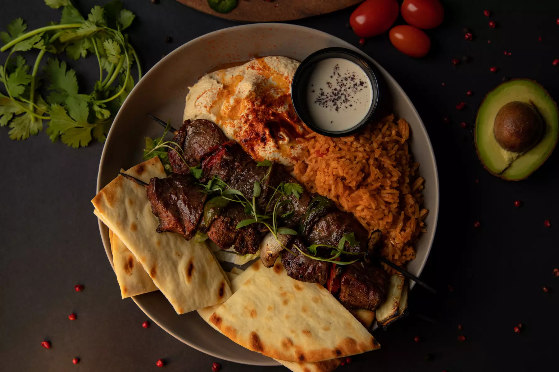 Enjoy $50 Toward Food and Drink with Mediterranean Inspiration