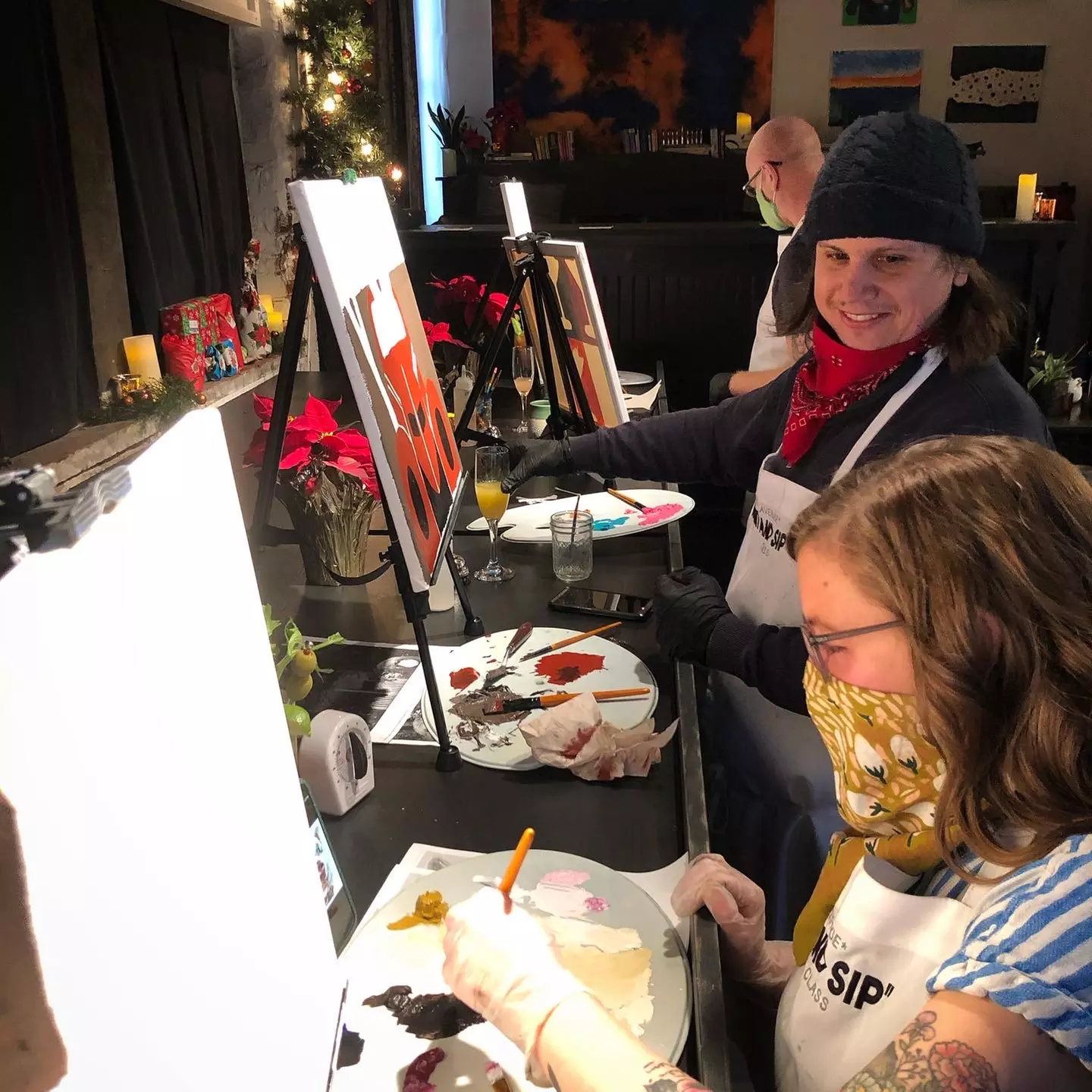 Up to 33% Off on Painting Party at Not Your Average ''Paint and Sip'' Class - Second Medium