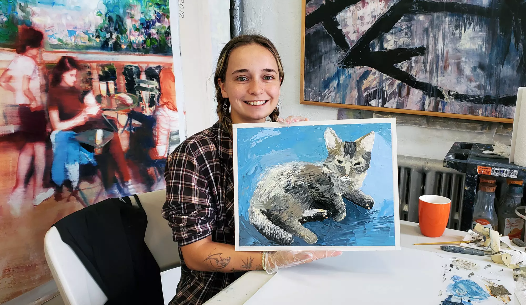 Explore 3-Hour Oil Painting Lessons guests Art Supplies & Snacks Included at Creative Studio NYC(Up to 30% Off) - Primary Image