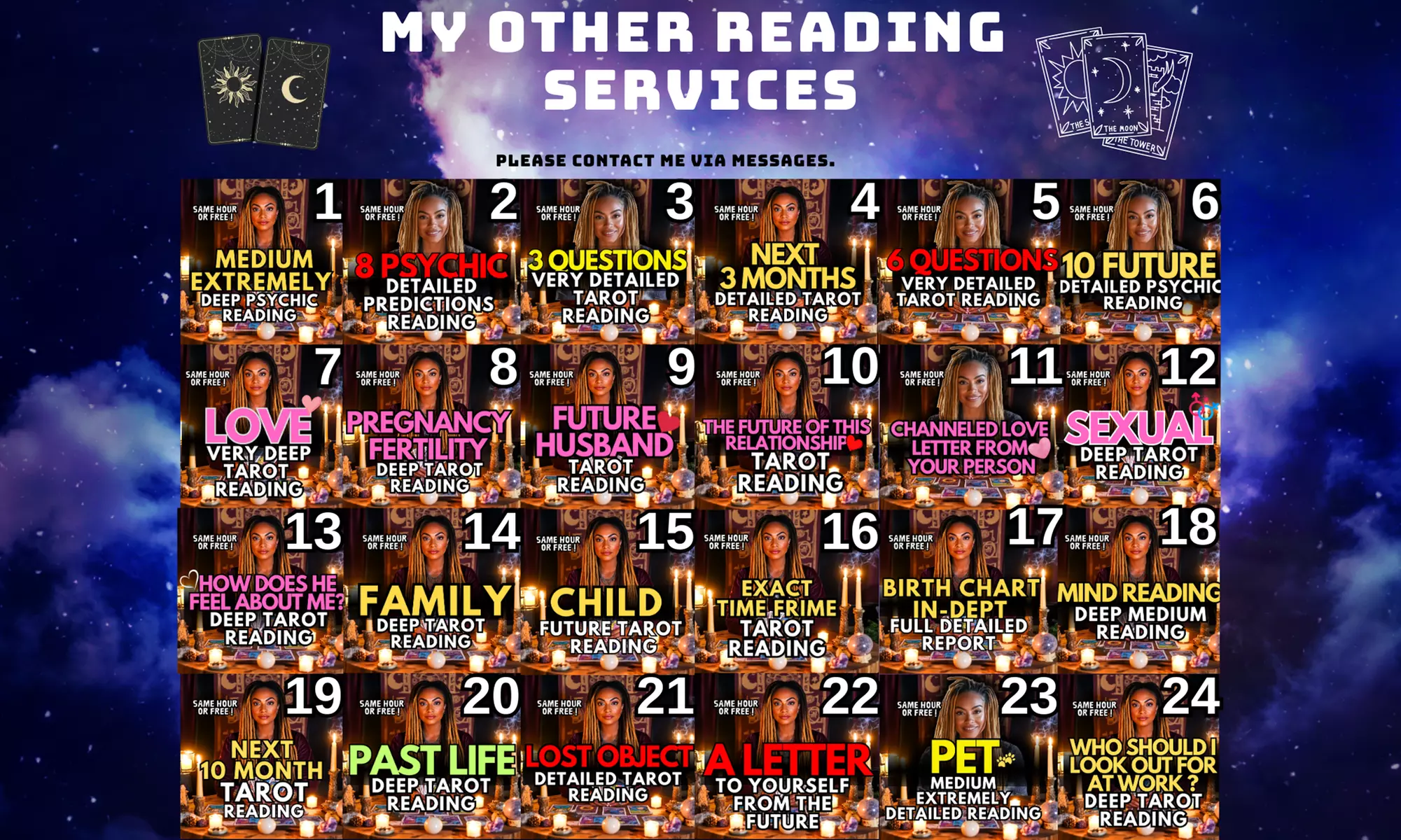 Detailed Tarot Card Reading, Detailed Psychic Reading, Medium Reading, Psychic Insights at Luna Medium Studio - Second Medium