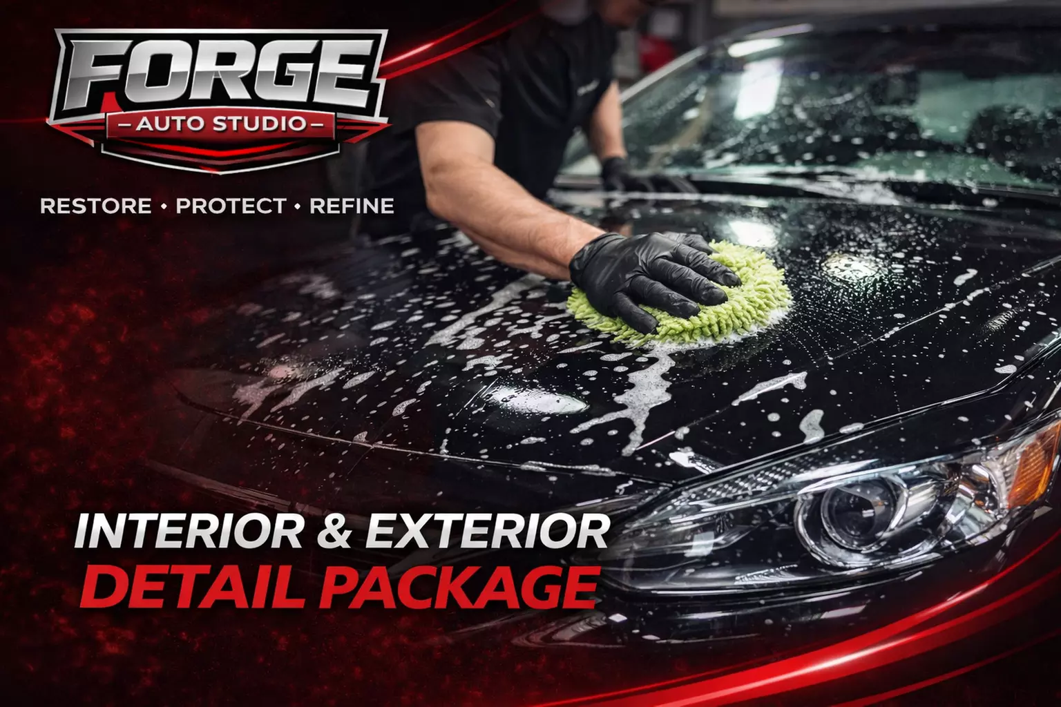 Complete Car Detailing with Bronze and Silver Package Options