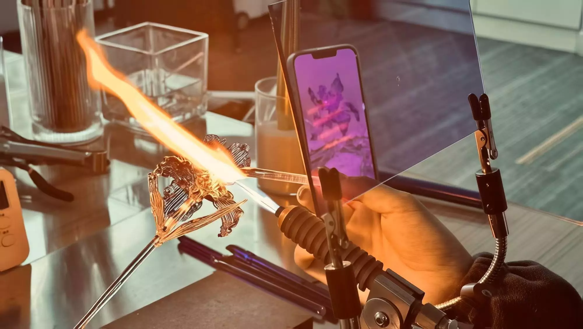 1, 2, or 2.5 Hours Hands-On Lampwork Glass Creative Workshop