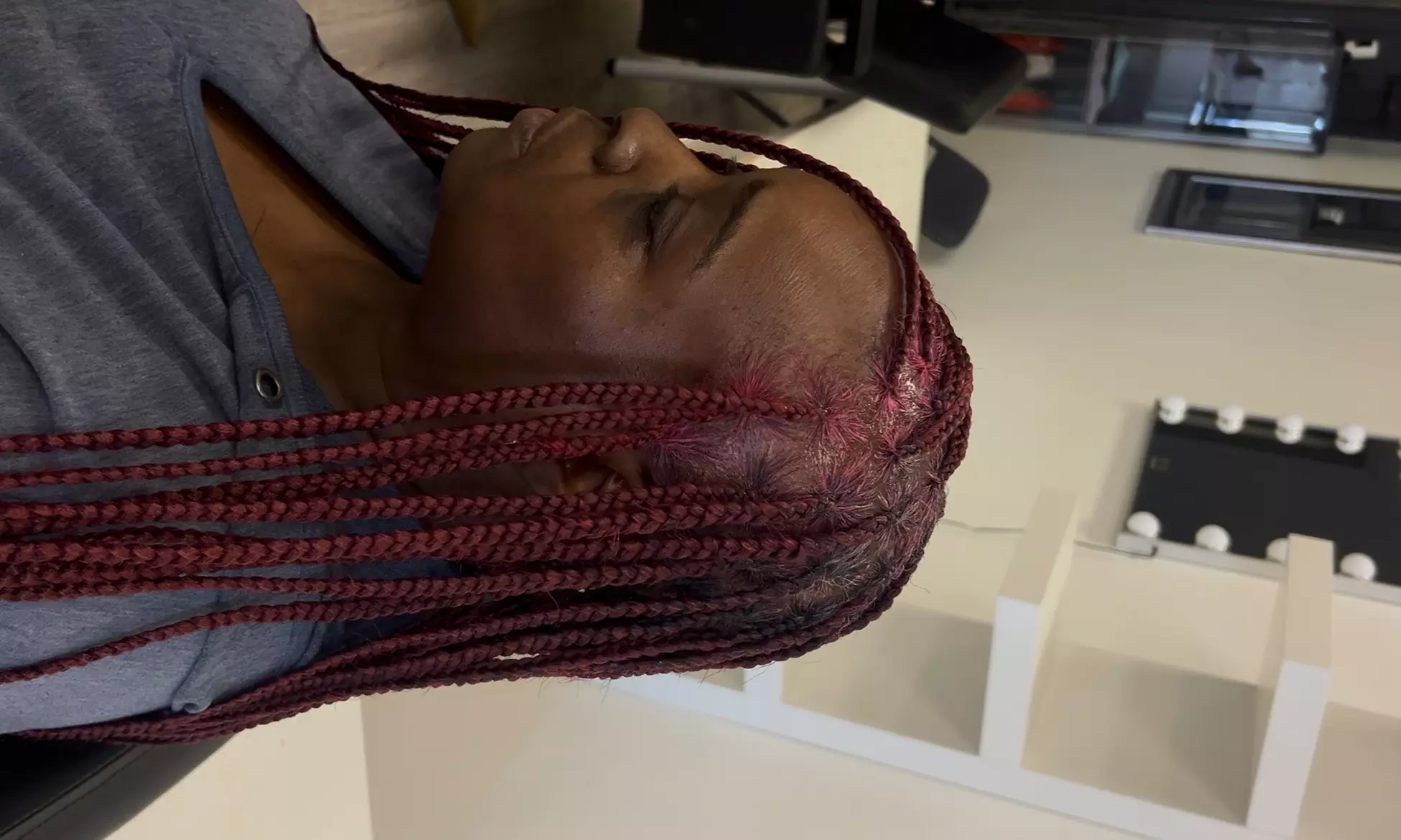 Transform Your Hair with Small, Medium, / Large Knotless Braid Session