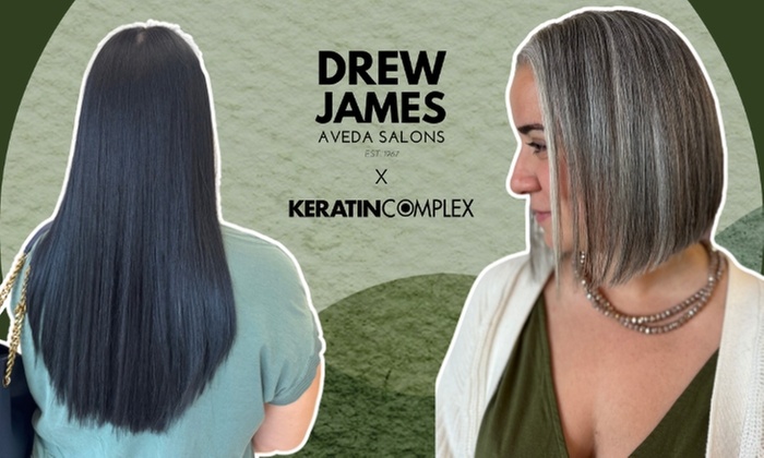 Up to 47% Off on Keratin at Drew James Aveda Salon Spa