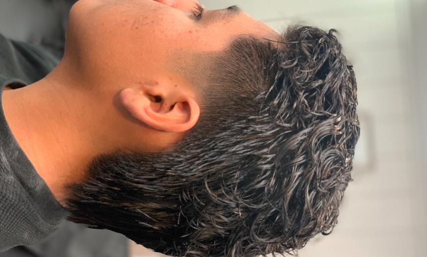 Image 11: Men's Haircut & Style or Color with Hot Towel, Face Mask & Massage