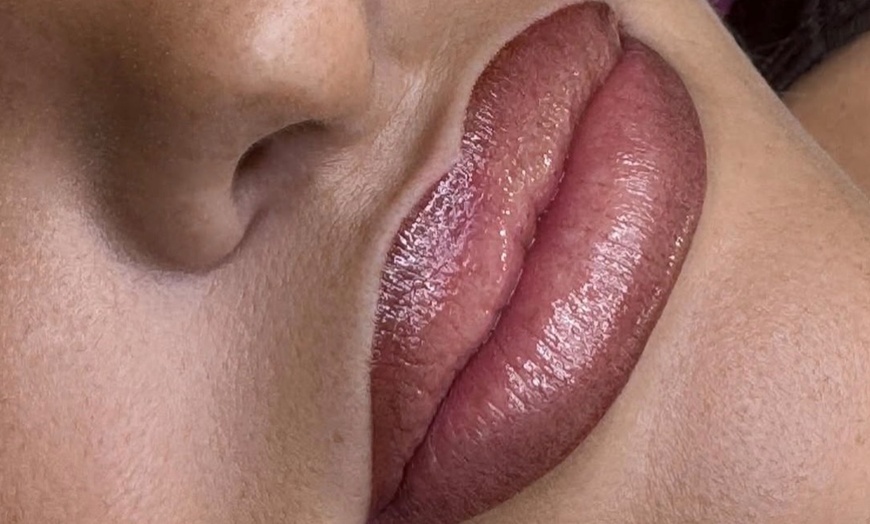 Image 1: Enhance Your Style: Ombré Brow or Lip Session with Optional Touch-Up