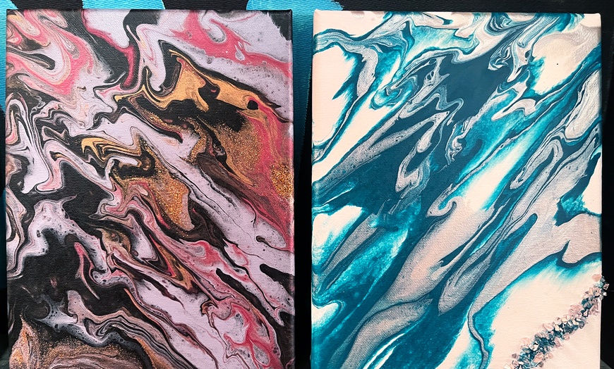 Image 6: Up to 46% Off a Fluid Art Painting Workshop 
