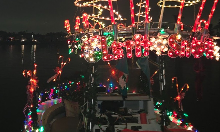 Image 3: Private Holiday Light Boat Cruise – Huntington Beach & Newport Parades