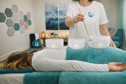 One 60-Minute Small Group Sound Bath Meditation Session - The Healing Well Co