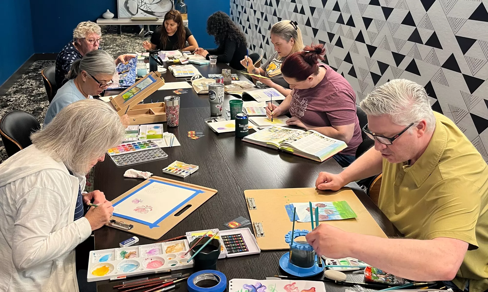 Paint and Learn Watercolour Techniques — 1:1 or Group Classes