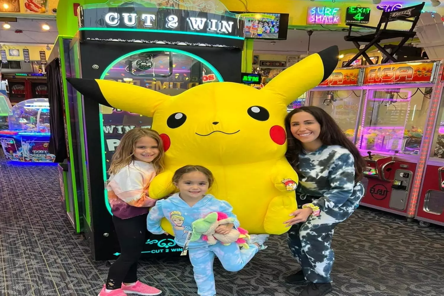 Soft Serve Ice Cream and Game Cards with Prize Tickets for Family Fun 