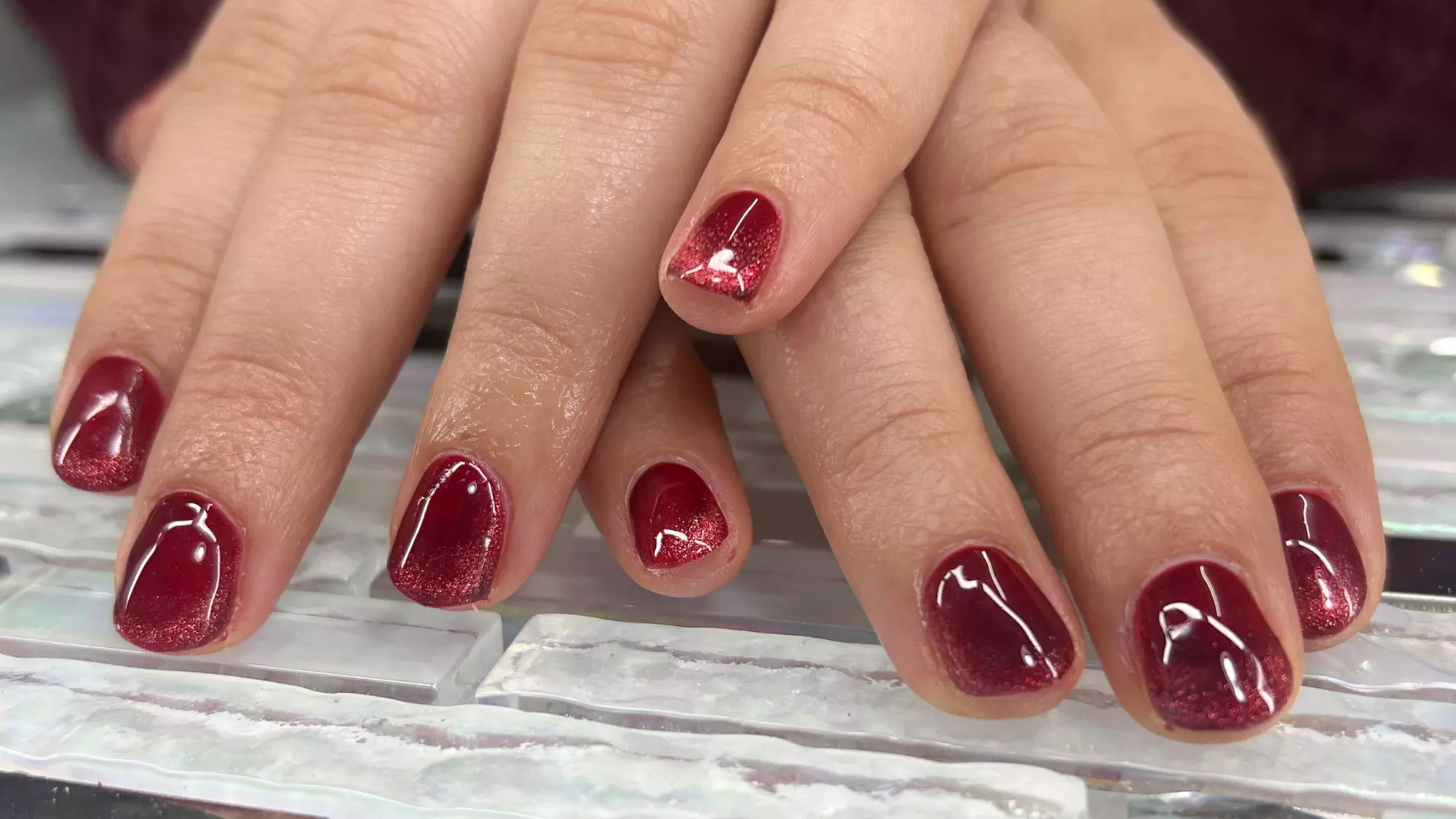 Russian Manicure w/ Gel(Softbuilder/Hard) Polish & Heated Foot Massage