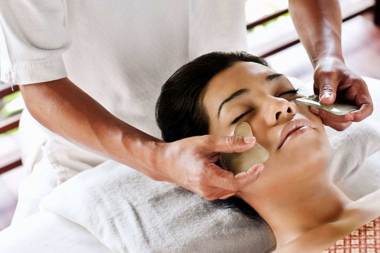 Experience a Refreshing 20 or 40 Minute Gua Sha Facial Massage