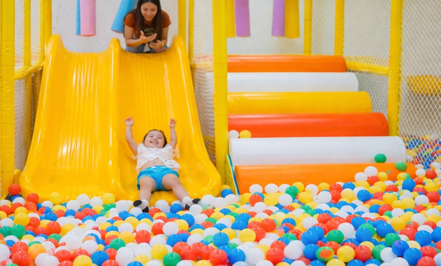 Image 3: Admission for One to Indoor Playground with Sandbox, Slides, and More
