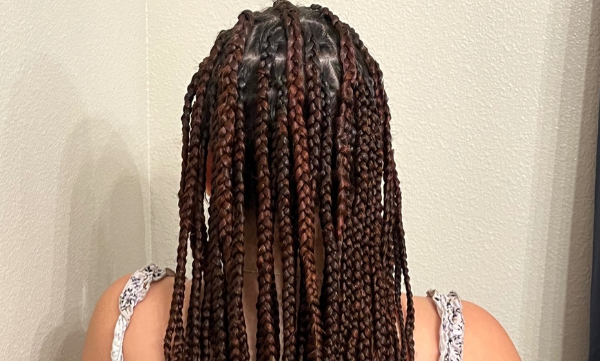 Image 1: Transform Your Hair with Knotless Braids