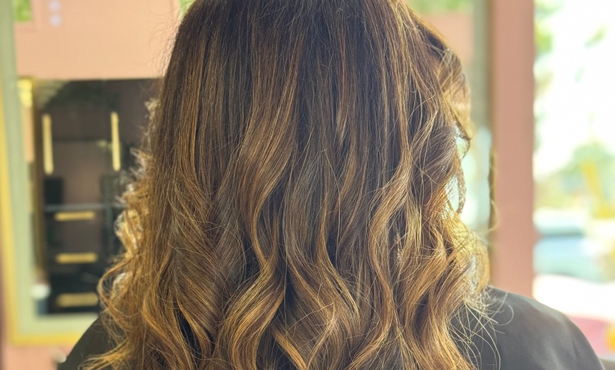 Image 1: Blowouts with Deep Conditioning or Layered Haircut & Style 