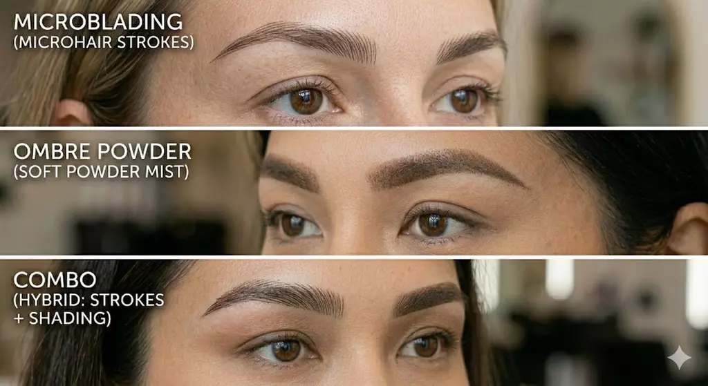 One Microblading, Ombre Eyebrow, or Combo Eyebrow Session