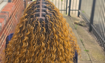 Large Knotless Braids with Edge Styling - Lucy's African Hairbraiding