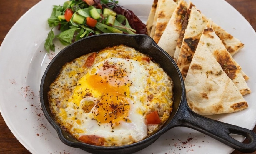 Image 5: Mediterranean  Delicious Pizza  or Shawarma / Man'oushe Breakfast