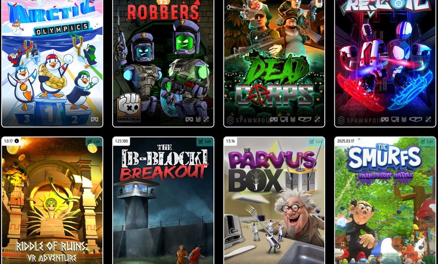 Image 4: Free-Roam Virtual Reality (VR) Games for One or Two Players