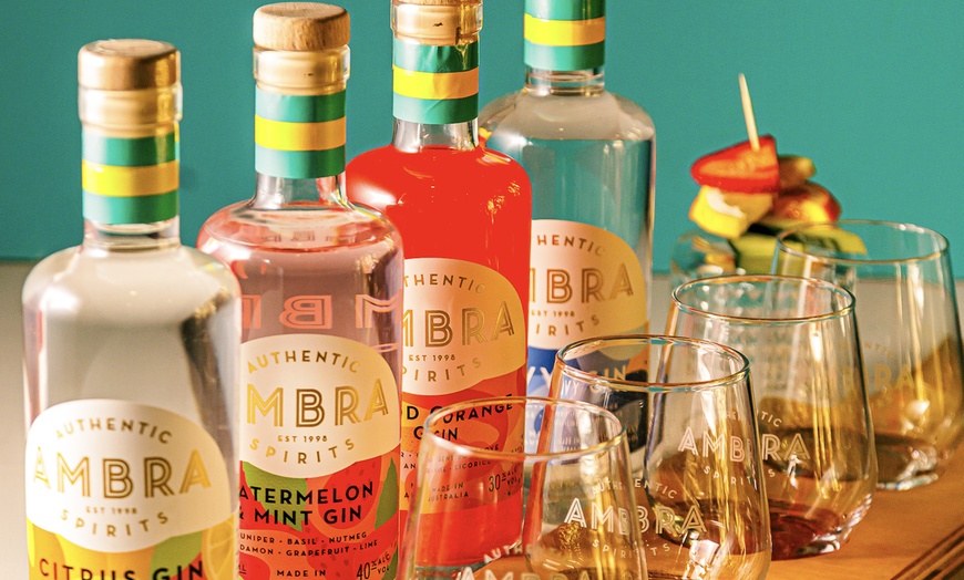 Image 2: Enjoy Ambra’s Signature Gin and Liqueur Flights w/ G&T Tree Experience