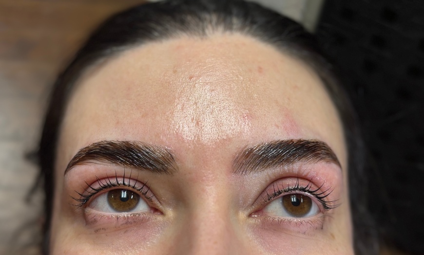 Image 1: Get Perfectly Shaped Brows with Brow Lamination with Tint Combo