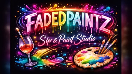 Paint Class for Up to 2 People (6 PM or 8 PM, 90 Minutes) - FadedPaintz