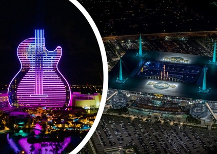 Guitar Hard Rock Hotel Or Miami Dolphins Helicopter Tour for One - Hollywood Helicopter Tours & Training
