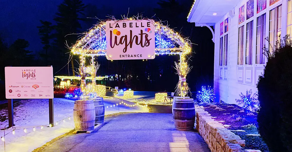 Sparkling Holiday Lights at Labelle Winery in Derry, NH