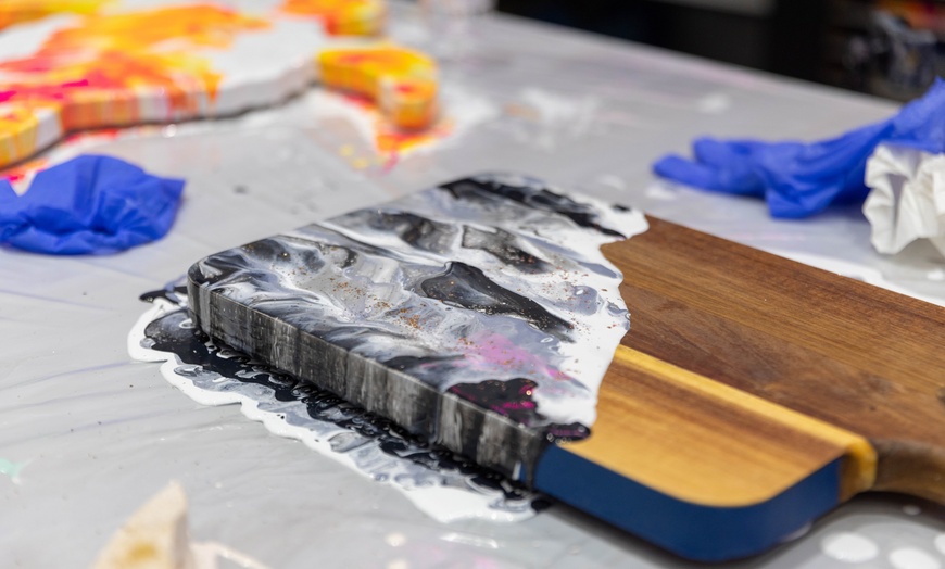 Image 6: Create Your Own Fluid Abstract Art in a Fun Party Setting, Orlando