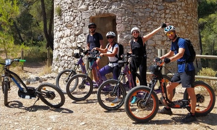 1H de location de trottinette électrique tout-terrain à Cabriès entre Aix En Provence et Marseille