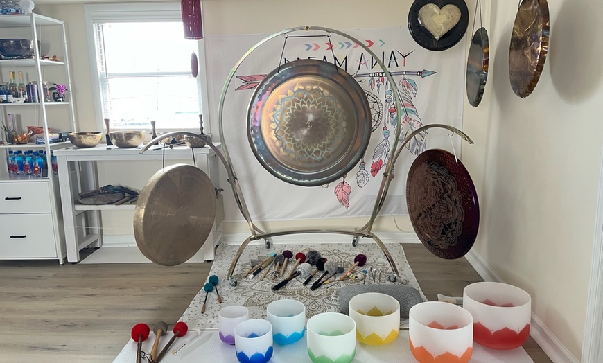Image 3: Relax with One or Three 60-minute Gongs Bath Healing Private Sessions