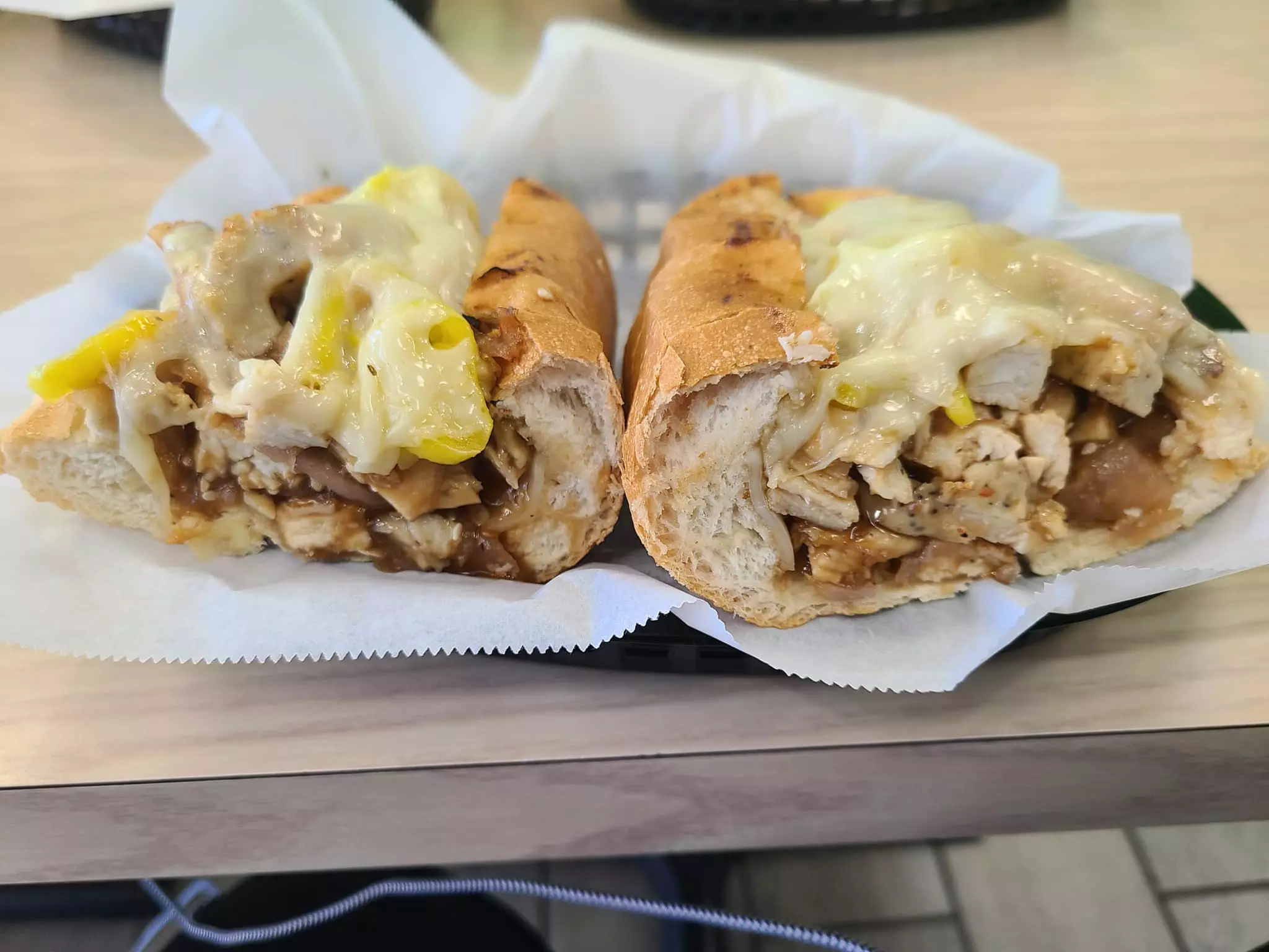 Enjoy delicious sandwiches, salads, and hot dogs today