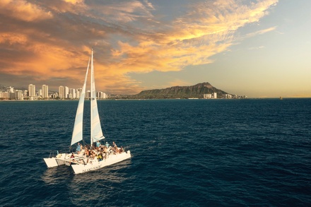 2-Hour Swim & Sunset Sail for One - Island Magic Charters LLC (Waikiki Adventure Sails)