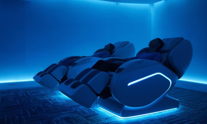 Couples Zero Gravity AI Massage Chair Experience with Aromatherapy