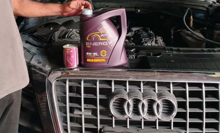 Image 1: Comprehensive Engine Oil Service for 5W30 - 5, 6, or 8 Cylinder Cars 