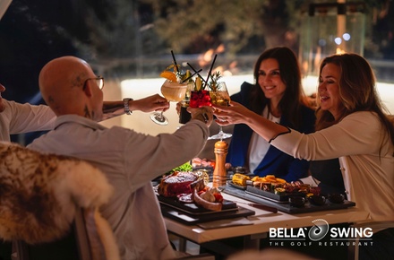 Exklusive vegane Platte vom Lava-Stein inkl. 1 Glas Sekt für 1 Person (einlösbar ab dem 01.11.2025) - Bella' Swing The Golf Restaurant