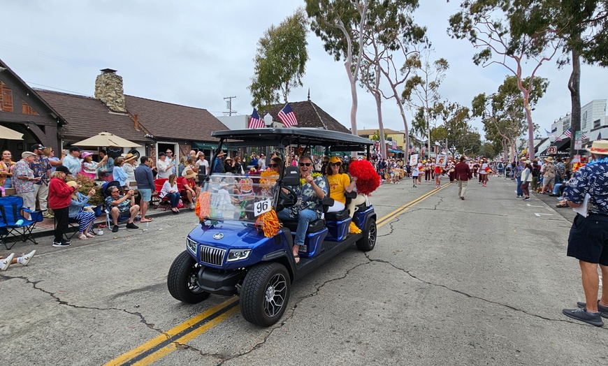 Image 5: Enjoy Golf Cart Rental in Newport Beach: 2 Hours for 4 or 6 People