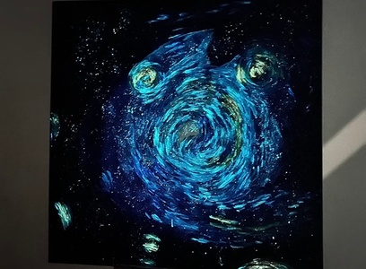 Neon Light Painting Class with Wine for One; Valid Sunday-Thursday - Creation Fine Art Studios