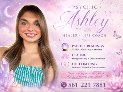 30-Minute Phone call or text message reading - Psychic ashley