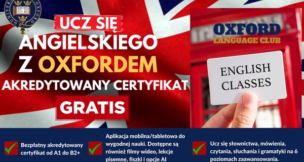 Kurs języka angielskiego z Oxford oraz akredytowany certyfikat