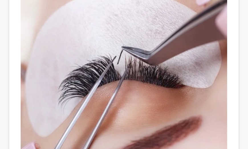 Image 1: Get a Full Set of Classic Eyelash Extensions w/ Two-Week Fill or More