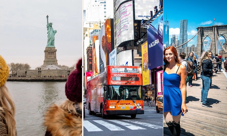 Image 9: 3 Tours-1 Pass: Guided NYC Bus, Liberty Statue Cruise & Walking Tour