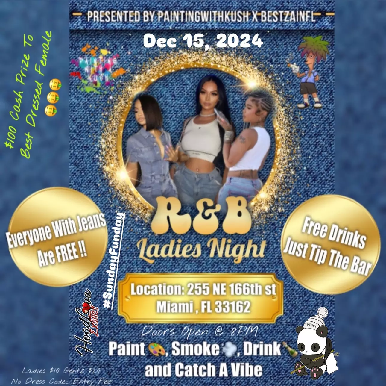 Join PWK Lounge for R&B Ladies Night on Dec 15, 2024! Enjoy 50% off Ladies or Gentz Admission—art and fun await! - Primary Image