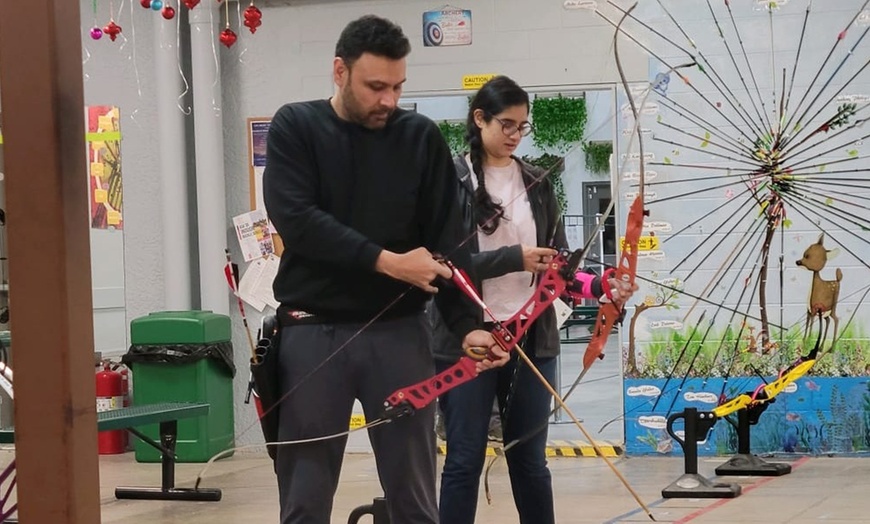 Image 1: Date Night Archery Package for Two with Expert Coaching