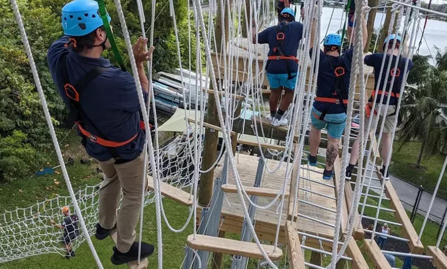 Image 3: Thrilling Aerial Challenge O-Course at Tigertail Lake in Dania Beach